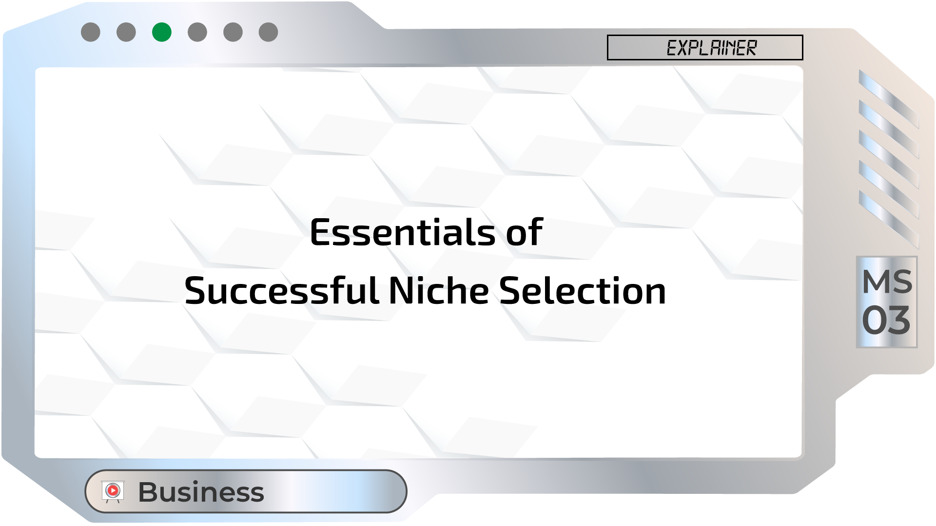 Essentials of Successful Niche Selection